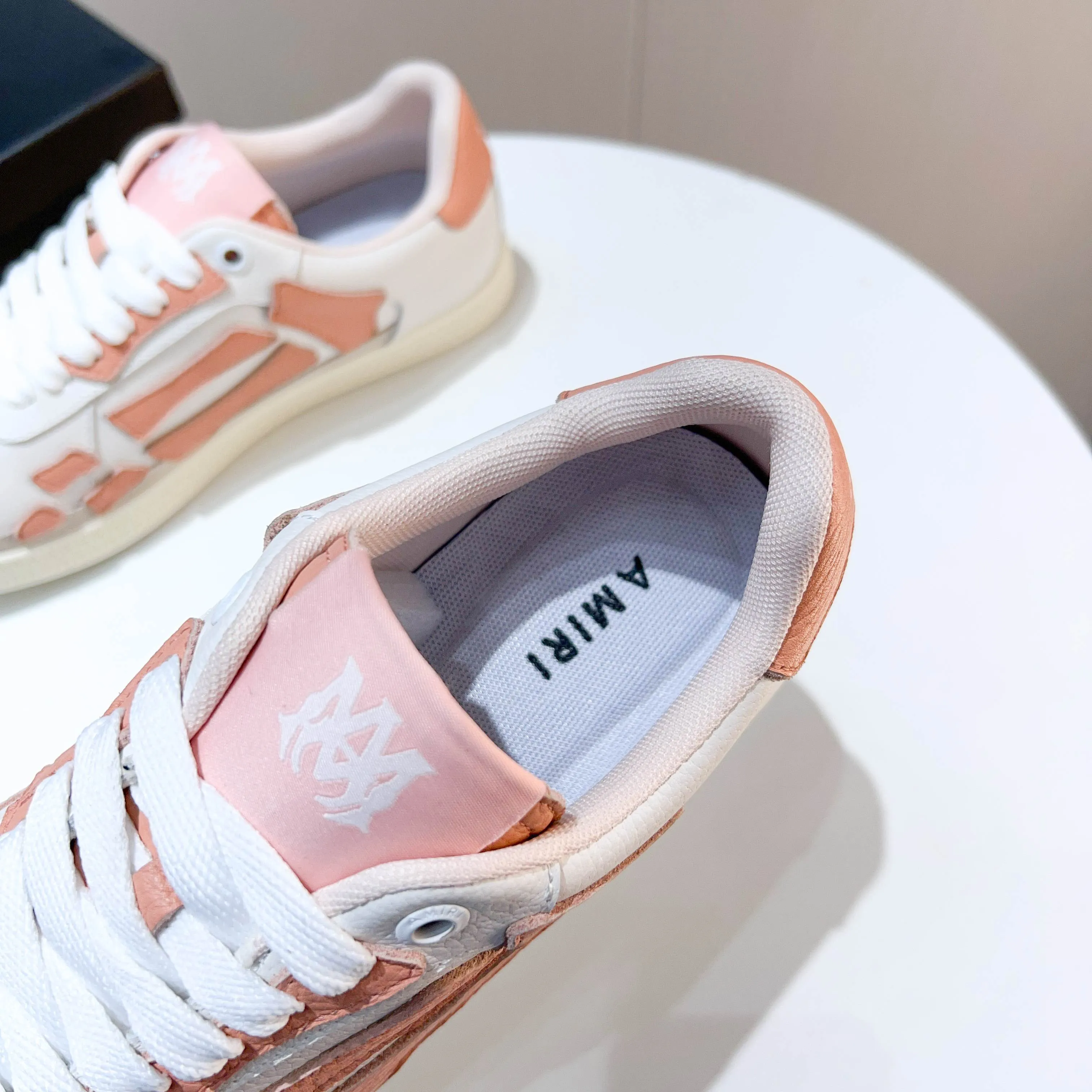 Men's shoes 💰420 [New style] 🌲🌲Balmain - New Amiri trendy shoes, low-top casual sports shoes, the same style as celebrities, made of selected pebbled cowhide and frosted cowhide, original outsole, comfortable on the feet, high-end workmanship, welcome to buy. Size: 39-45 (46 customized)